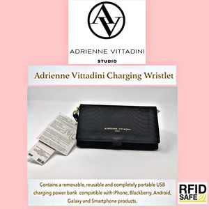 Portable USB Charging Wristlet with RFID Lining